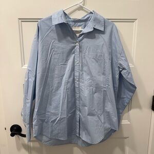 Abercrombie & Fitch Light Blue Casual Button Down Shirt
